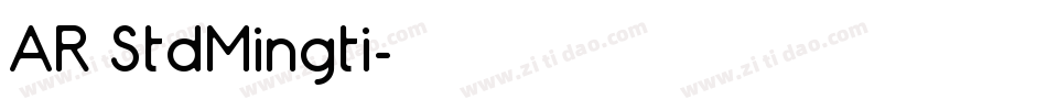 AR StdMingti字体转换